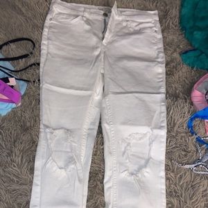 White free people jeans